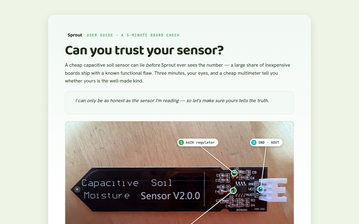 Sprout Trust Your Sensor