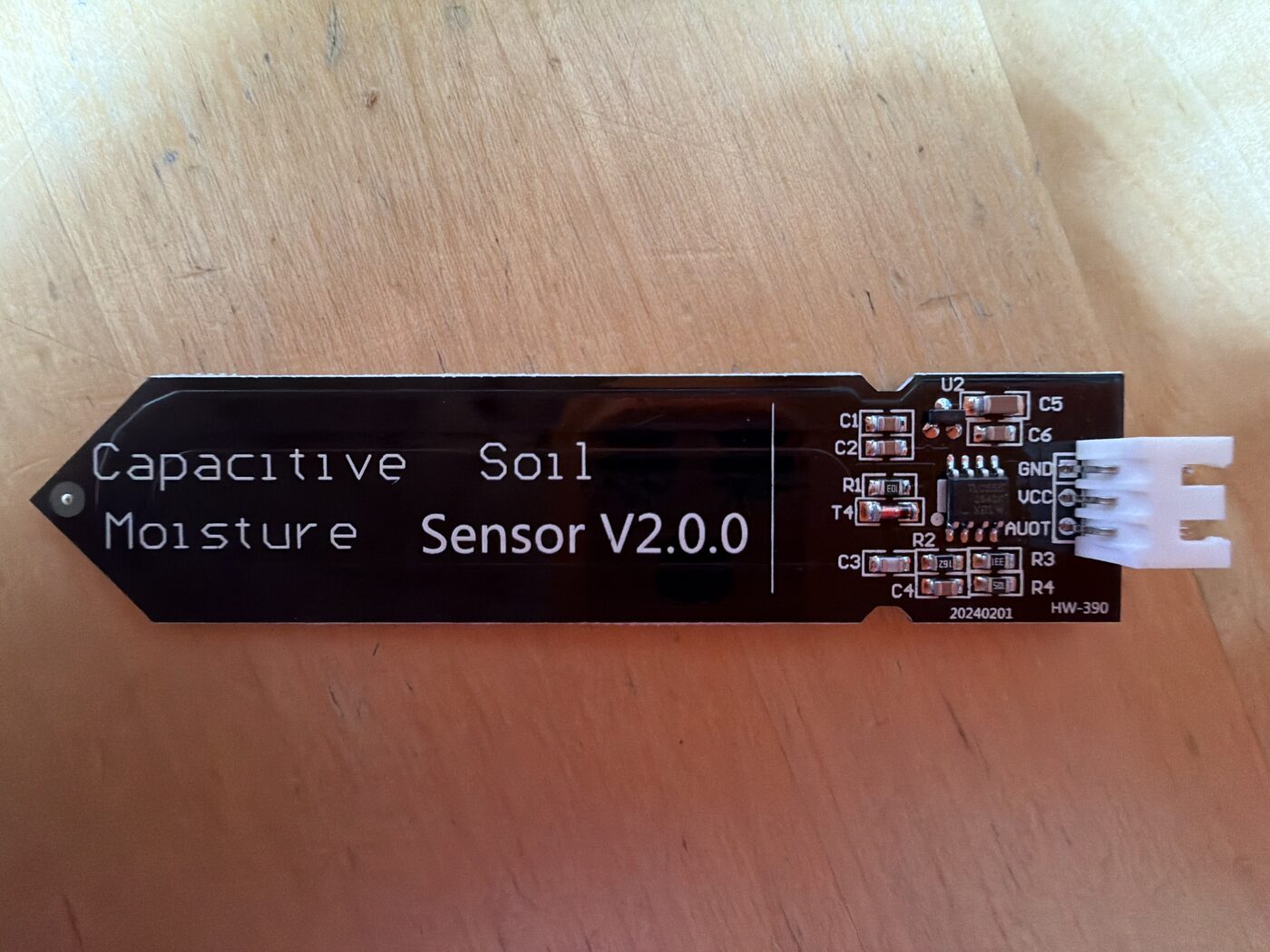 Capacitive Soil Moisture Sensor V2.0.0 board